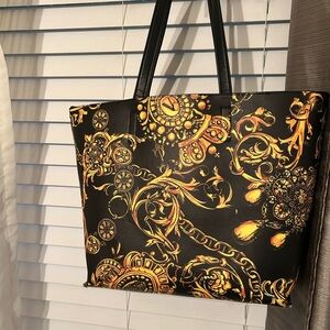 Elegant Black and Gold Tote Bag